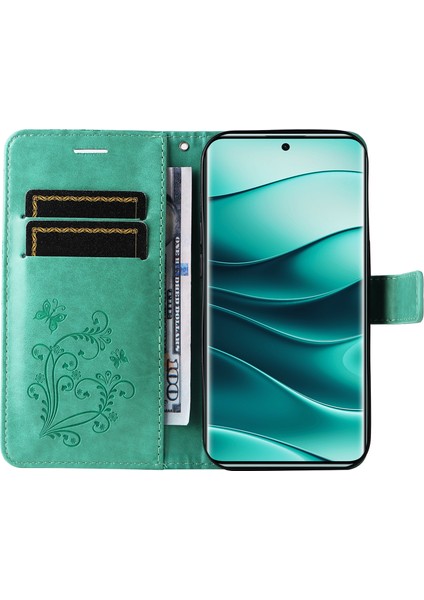 Xiaomi Redmi Note 14 Pro+ 5G - Note 14 Pro 5G Kılıf Deri Telefon Kılıfı-Yeşil (Yurt Dışından) fiyatları