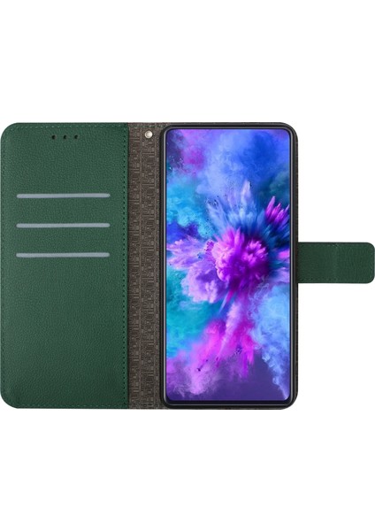 Xiaomi Redmi Note 14 Pro 5G-14 Pro+ 5G Baskı Pu Deri Flip Folyo Kapak-Yeşil Için (Yurt Dışından)