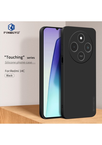 Xiaomi Redmi 14C 4G Pınwuyo K Touching Serisi Sıvı Silikon Tpu Telefon Kılıfı-Siyah Için (Yurt Dışından) fiyatları
