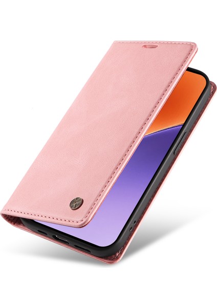 Xiaomi 15 Kılıf Deri Cilt-Dokunmatik Telefon Kapağı Için Manyetik Otomatik Emilmiş-Pembe (Yurt Dışından) indirimleri
