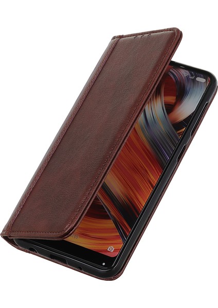 Xiaomi Redmi Note 14 4G Bölünmüş Deri Litchi Doku Cüzdan Telefon Kapağı-Kahverengi (Yurt Dışından) fırsatları