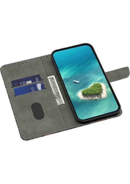 Xiaomi Redmi Için Not 13 5G Kılıf Desen Baskı Anti-Drop Deri Flip Cüzdan Telefon Kapağı-Kızgın Panda (Yurt Dışından)