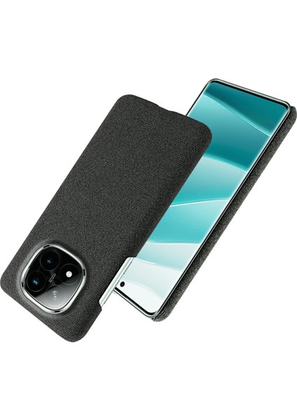 Xiaomi Redmi Note 14 Pro+ 5G Telefon Kılıfı Kumaş Dokusu Çizilmez Koruyucu Pc Arka Kapak-Siyah Için (Yurt Dışından) fırsatları