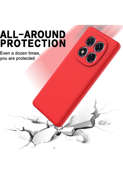 Xiaomi Redmi Note 14 Pro+ 5G Kılıf El Kayışı İle Sıvı Silikon Çizilmez Telefon Kılıfı-Kırmızı (Yurt Dışından) modelleri