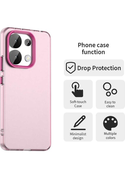 Xiaomi Redmi Note 13 4G Telefon Arka Kapak-Kırmızı (Yurt Dışından)