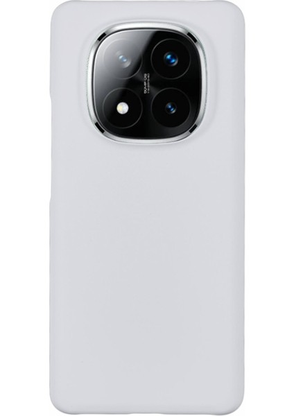 Xiaomi Redmi Note 14 Pro+ 5G Kılıf Sert Pc Buzlu Minimalist Telefon Kapağı-Beyaz (Yurt Dışından)