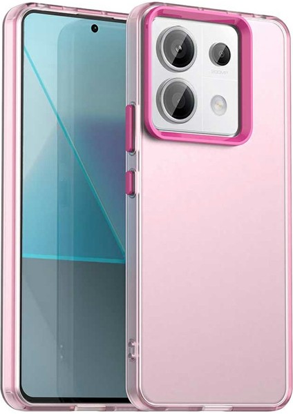 Xiaomi Redmi Note 13 Pro 5G-Poco X6 5G Telefon Arka Kapak-Kırmızı (Yurt Dışından)