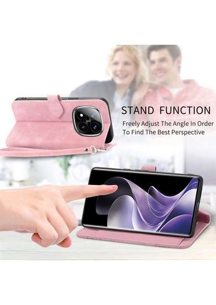 Xiaomi Redmi Note 14 Pro+ 5G Kılıf Fermuar Cüzdan Pu Deri Çiçek Baskı Telefon Kapağı-Pembe (Yurt Dışından) indirimleri