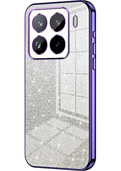 Xiaomi 15 Pro Kılıf Galvanik Degrade Parıltılı Tpu Telefon Kapağı-Mor Için (Yurt Dışından)