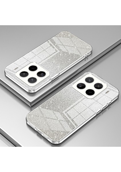 Xiaomi 15 Pro Kılıf Galvanik Gradyan Glitter Tpu Telefon Kapağı-Şeffaf Için (Yurt Dışından) modelleri