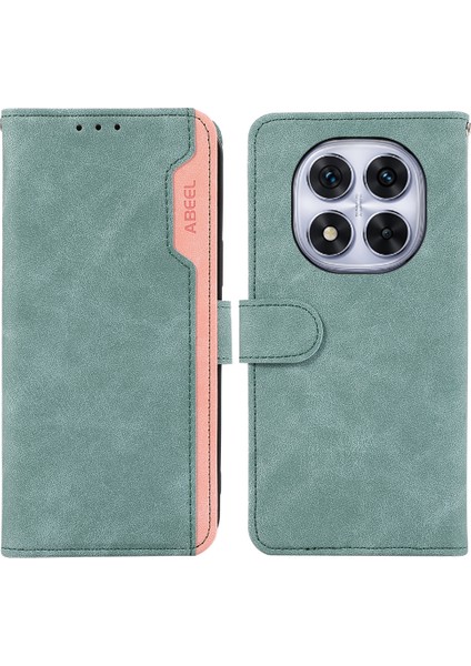 Xiaomi Redmi Note 14 Pro 4G Kılıf Renk Ekleme Deri Rfıd Engelleme Telefon Kapağı-Bebek Mavisi Için (Yurt Dışından)