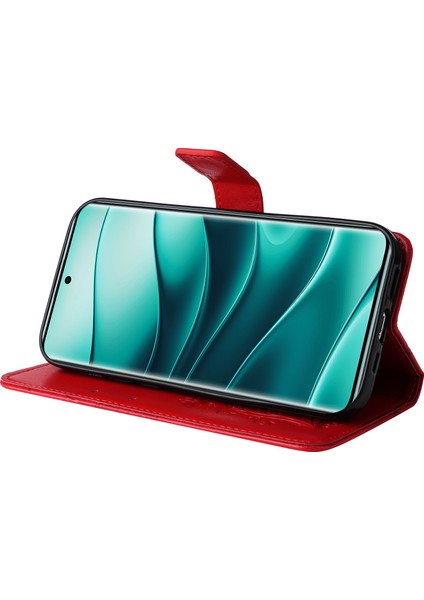 Xiaomi Redmi Note 14 Pro+ 5G - Note 14 Pro 5G Kılıf Deri Telefon Kılıfı-Kırmızı (Yurt Dışından) modelleri