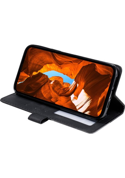Xiaomi 14T Kılıf Baskılı Çizgiler Pu Deri Ekleme Cüzdan Telefon Kapağı-Siyah (Yurt Dışından) fırsatları