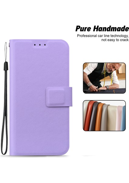 Telefon Kılıfı Xiaomi Redmi 14C 4G-14R 5G-Poco C75 4G Ultra-Ince Pu Deri + Tpu Telefon Kapağı Kart Yuvası Ile-Mor (Yurt Dışından) indirimleri