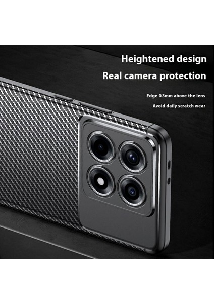 Xiaomi 14T Kılıf Karbon Fiber Doku Tpu Telefon Kapağı Isı Dağılımı Için (Yurt Dışından) modelleri