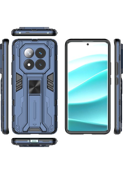 Xiaomi Redmi Note 14 Pro+ 5G Kılıf PC+TPU Stand-Mavi ile Darbeye Dayanıklı Telefon Kılıfı için (Yurt Dışından) fırsatları