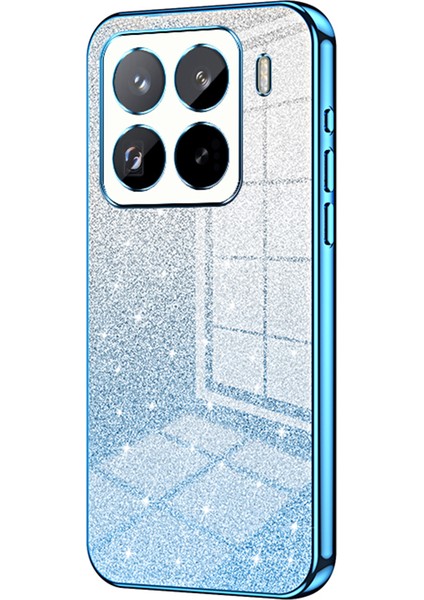 Xiaomi 15 Pro Kılıf Galvanik Degrade Parıltılı Tpu Telefon Kapağı-Mavi Için (Yurt Dışından)
