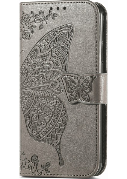 Xiaomi Redmi Note 14 Pro 5G Kılıf Pu Deri Cüzdan Telefon Kapağı Desenli-Gri (Yurt Dışından) indirimleri
