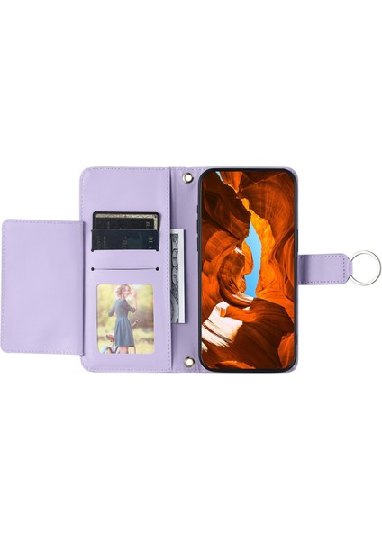 Xiaomi Redmi 13 5G-4G-Poco M6 Plus 5G-Poco M6 4G-Redmi Note 13R 5G Eşkenar Dörtgen Mobil Kapak-Mor Için Crossbody (Yurt Dışından) fırsatları