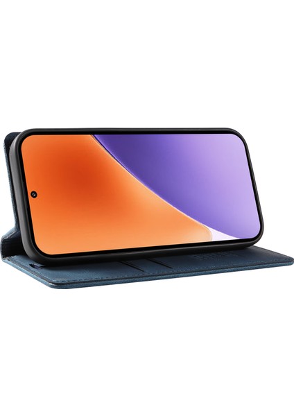 Xiaomi 15 Kılıf Deri Cilt-Dokunmatik Telefon Kapağı Için Manyetik Otomatik Emilmiş-Mavi (Yurt Dışından) modelleri