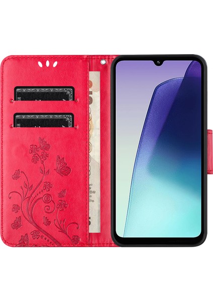 Xiaomi Redmi 14C 4G-14R 5G-Poco C75 4G Baskılı Mini Deri Cüzdan Telefon Kılıfı-Kırmızı Telefon Kılıfı (Yurt Dışından) fiyatları