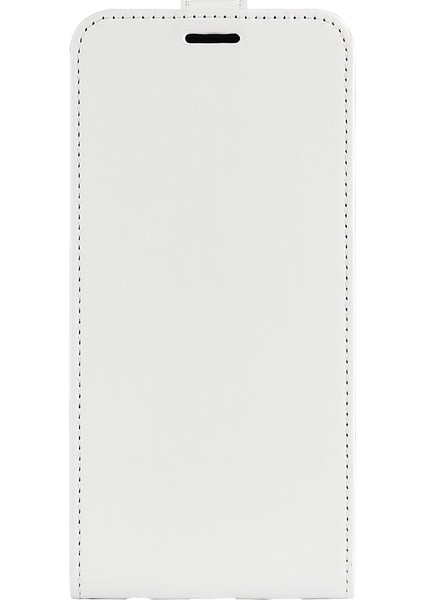 Xiaomi Redmi Note 14 Pro 5G Kılıf Kart Yuvalı Dikey Çevirme Deri Telefon Kapağı-Beyaz (Yurt Dışından)