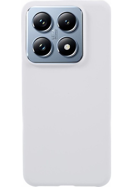 Xiaomi 14T Pro Kılıf Sert Pc Buzlu Minimalist Telefon Kapağı-Beyaz (Yurt Dışından)