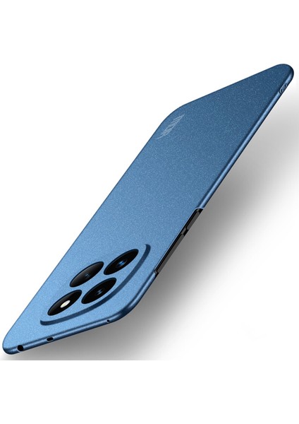 Xiaomi Redmi Note 14 Pro+ 5G Mofı Shield Mat Serisi Kılıf Pc Telefon Kapağı Slim Fit-Mavi Için (Yurt Dışından)