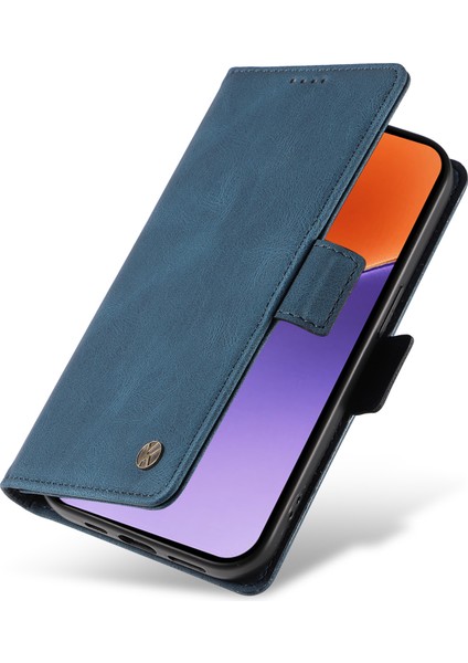 Xiaomi 15 Kılıf Için Pu Deri Cüzdan Telefon Kapağı Cilt Dokunmatik Duygu-Mavi (Yurt Dışından)