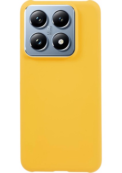 Xiaomi 14T Pro Kılıf Sert Pc Buzlu Minimalist Telefon Kapağı-Sarı Için (Yurt Dışından)
