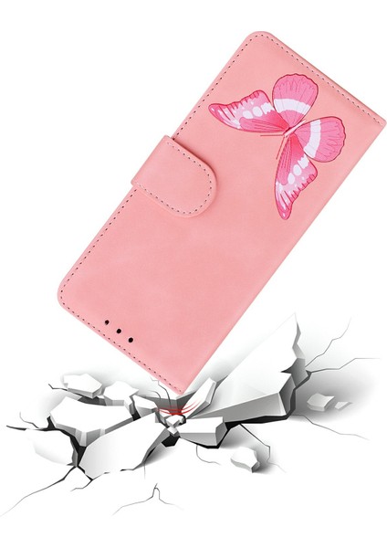 Xiaomi Redmi Note 14 5G-14 4G Pu Deri Telefon Kılıfı Baskılı-Pembe (Yurt Dışından) fırsatları