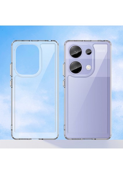 Xiaomi Redmi Için Not 13 Pro 4G-Poco M6 Pro 4G Kılıf Tpu + Temperli Cam Filmi İle Akrilik Şeffaf Telefon Kapağı (Yurt Dışından)