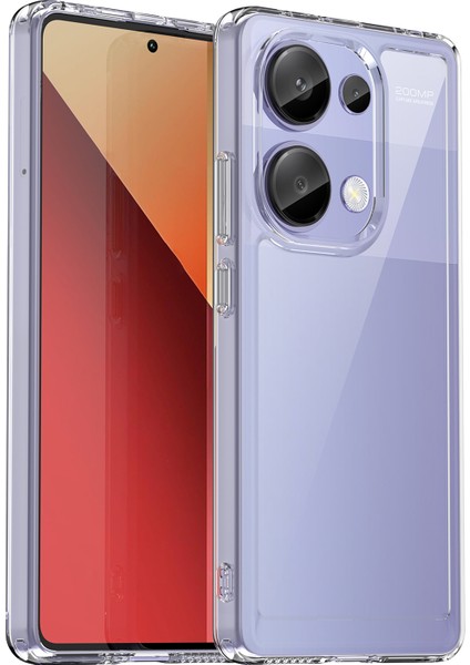 Xiaomi Redmi Için Not 13 Pro 4G-Poco M6 Pro 4G Kılıf Tpu + Temperli Cam Filmi İle Akrilik Şeffaf Telefon Kapağı (Yurt Dışından)
