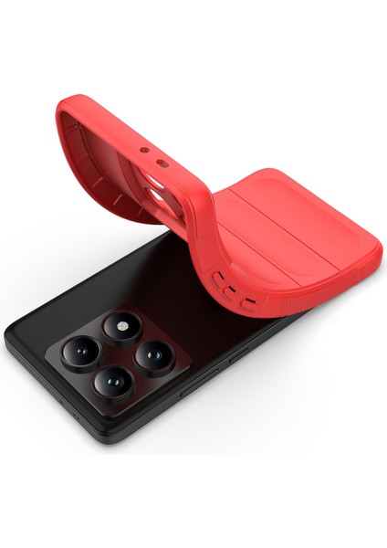 Xiaomi Redmi Note 14 Pro 5G Kılıf Anti-Drop Yumuşak Tpu Sağlam Telefon Arka Kapak-Kırmızı (Yurt Dışından)