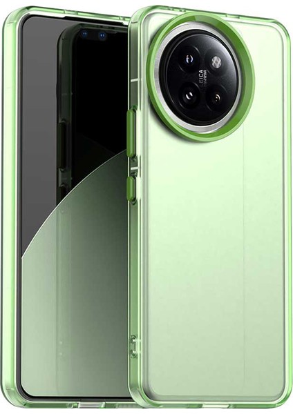 Xiaomi 14 Civi 5G-Civi 4 Pro 5G Kılıf Pc+Tpu+Pet Mat Düşme Önleyici Telefon Arka Kapak-Yeşil (Yurt Dışından)