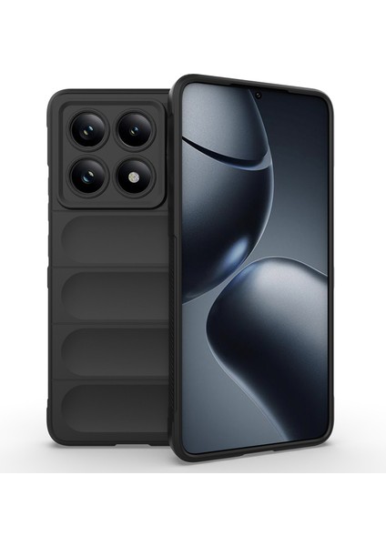 Xiaomi Redmi Note 14 Pro 5G Kılıf Anti-Drop Yumuşak Tpu Sağlam Telefon Arka Kapak-Siyah (Yurt Dışından)