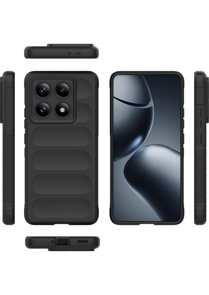 Xiaomi Redmi Note 14 Pro 5G Kılıf Anti-Drop Yumuşak Tpu Sağlam Telefon Arka Kapak-Siyah (Yurt Dışından)