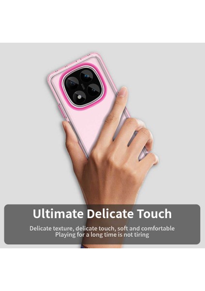 Xiaomi Redmi Note 14 Pro 5G Kılıf Pc+Tpu+Pet Mat Düşmeyi Önleyici Telefon Arka Kapak-Kırmızı (Yurt Dışından) indirimleri