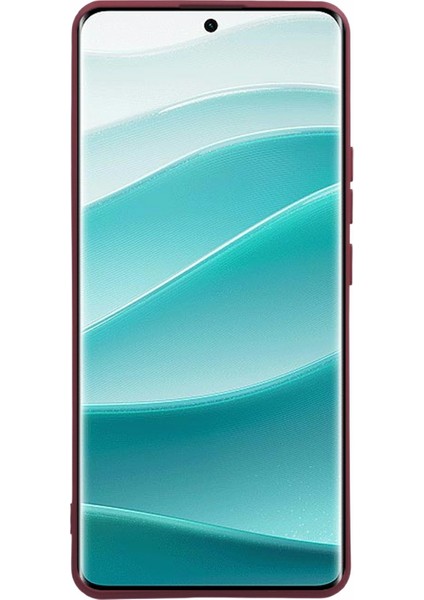 Xiaomi Redmi Note 14 Pro+ 5G Kılıf Tpu Geri Yumuşak Çizilmez Fiber Astar Telefon Kapağı-Şarap Kırmızısı Için (Yurt Dışından)