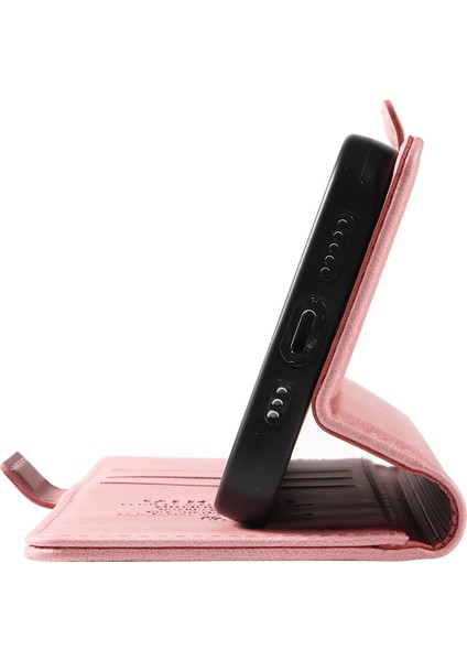 Xiaomi Redmi Için Not 14 Pro 5G-Not 14 Pro+ 5G Kılıf Pu Deri Cüzdan Telefon Kapağı Cilt Dokunmatik Duygu-Pembe (Yurt Dışından)