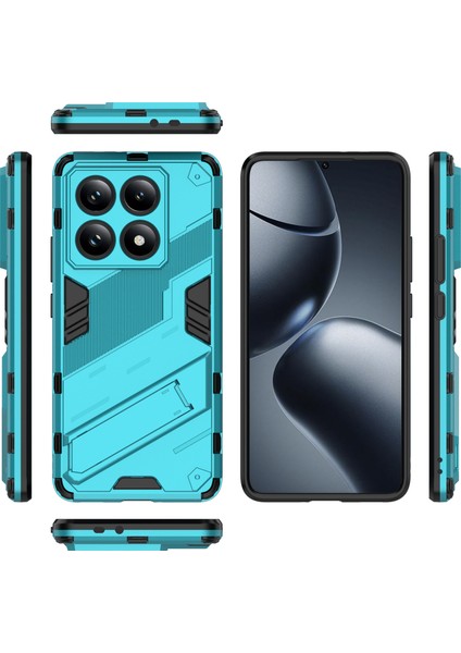 Xiaomi 14T Pro Kılıf Pc+Tpu Standlı Darbeye Dayanıklı Telefon Kılıfı-Bebek Mavisi (Yurt Dışından) fırsatları