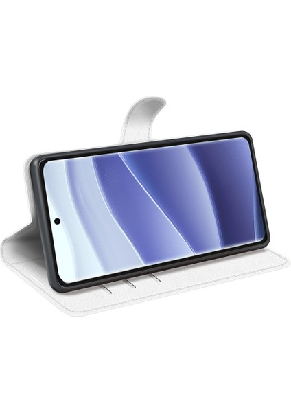 Xiaomi Redmi Note 14 Pro 5G Kılıf Litchi Doku Darbeye Dayanıklı Deri Cüzdan Telefon Kapağı-Beyaz (Yurt Dışından) fırsatları