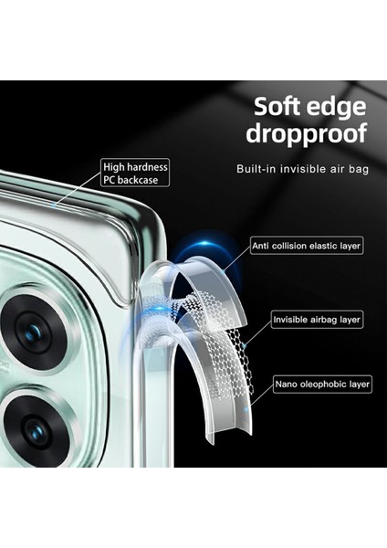 Xiaomi Redmi Note 14 Pro 5G Kılıf PC+TPU Telefon Kapağı Hava Yastığı Koruması-Siyah (Yurt Dışından)