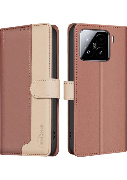 Xiaomi 15 Ekleme Renkli Rfıd Engelleme-Kahverengi Için (Yurt Dışından)