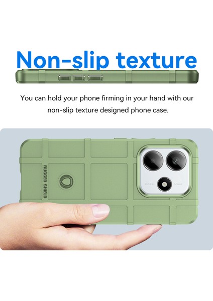 Xiaomi Redmi Note 14 5G Kılıf Izgara Tasarımı Yumuşak Tpu Çizilmeye Dayanıklı Telefon Kapağı-Yeşil (Yurt Dışından) indirimleri