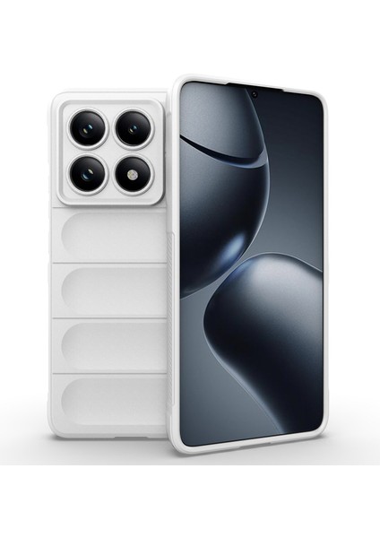 Xiaomi Redmi Note 14 Pro 5G Kılıf Anti-Drop Yumuşak Tpu Sağlam Telefon Arka Kapak-Beyaz (Yurt Dışından)