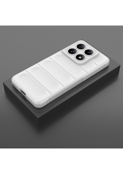 Xiaomi Redmi Note 14 Pro 5G Kılıf Anti-Drop Yumuşak Tpu Sağlam Telefon Arka Kapak-Beyaz (Yurt Dışından)