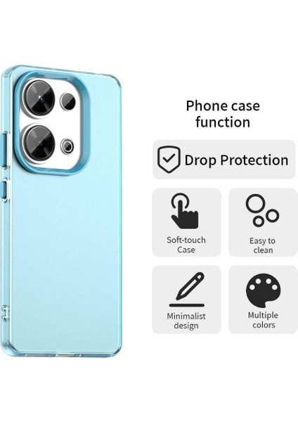 Xiaomi Redmi Için Not 13 Pro 4G-Poco M6 Pro 4G Telefon Arka Kapak-Mavi (Yurt Dışından) fırsatları