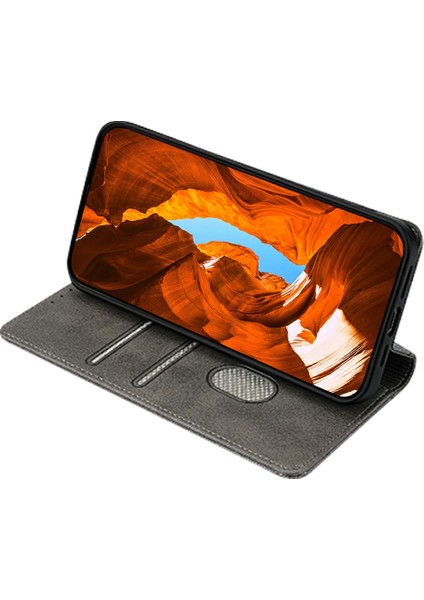 Xiaomi Redmi 13 4G - 5G Rfıd Engellemeli Cüzdan Telefon Kılıfı-Gri (Yurt Dışından) fiyatları