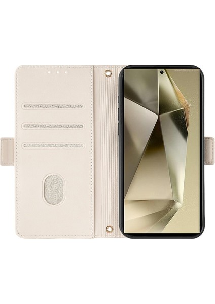 Xiaomi Poco X6 5G Deri Cüzdan Kılıfı Rfıd Engelleme Kapağı El Kayışı-Beyaz (Yurt Dışından) fiyatları